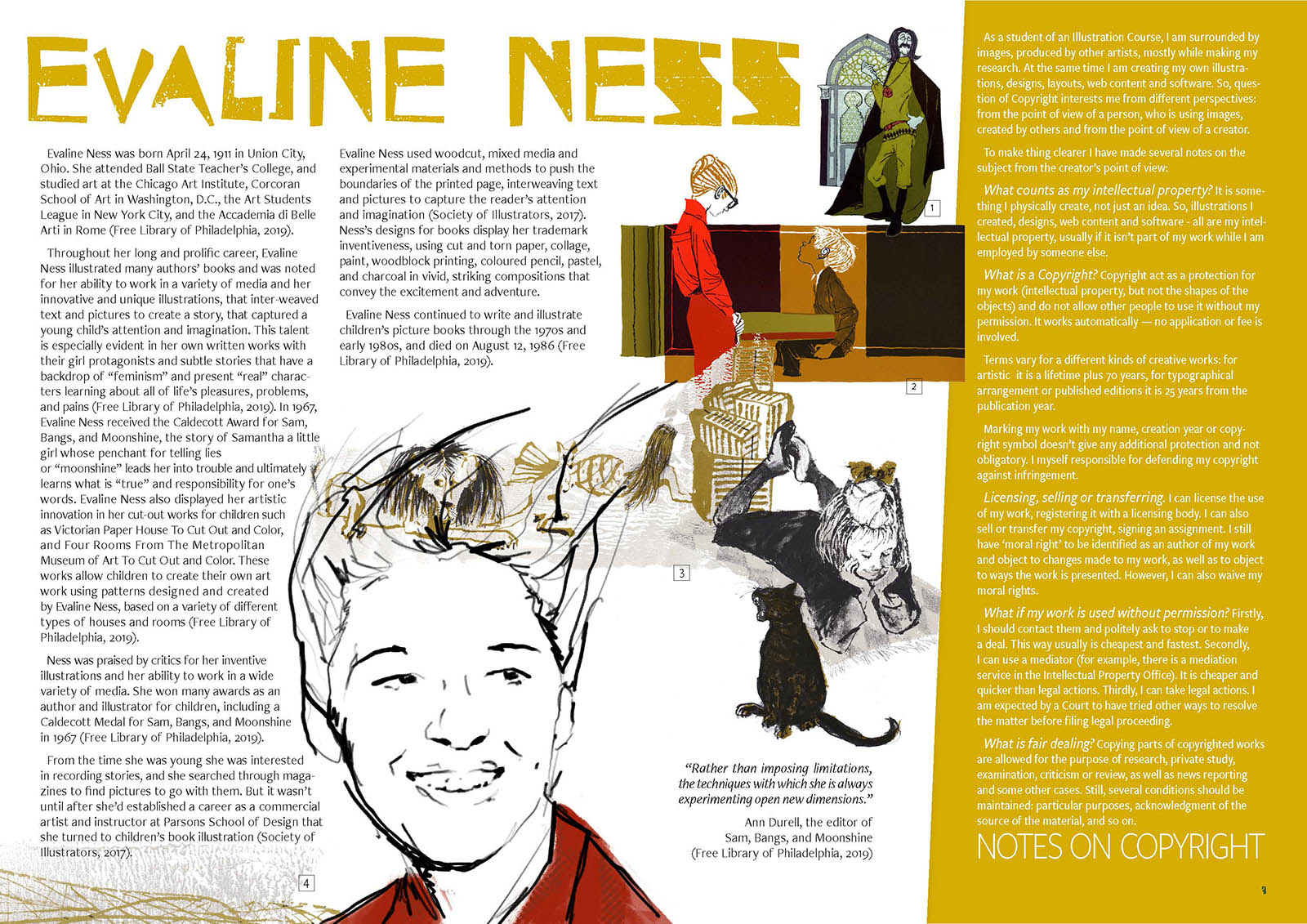 Graphic design and illustration for an Issuu booklet